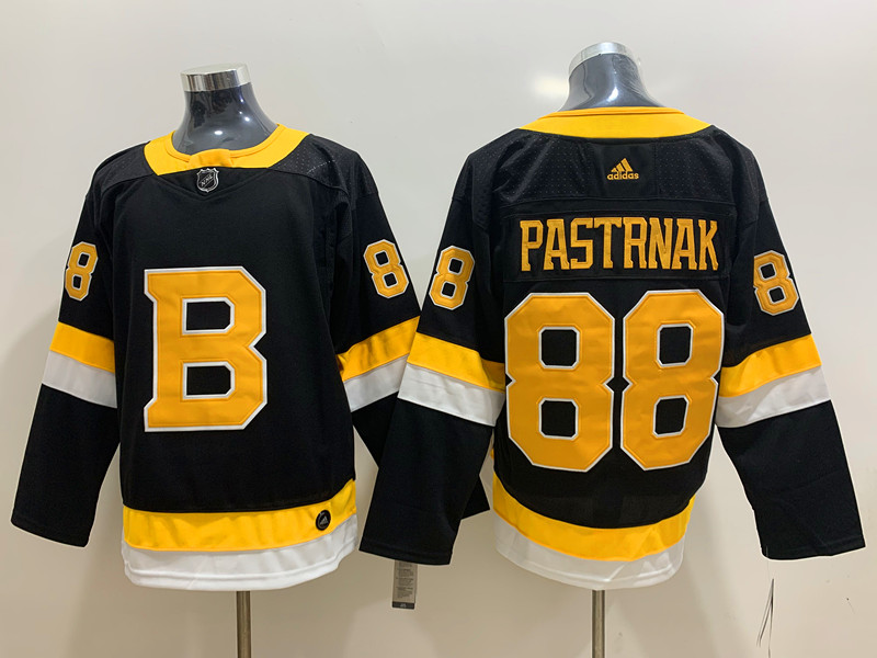 Men's Boston Bruins David Pastrnak #88 Black Jersey